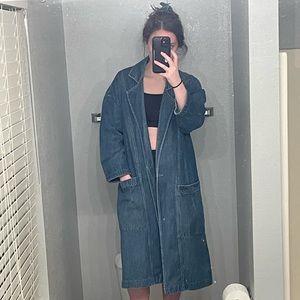 Jean trench coat